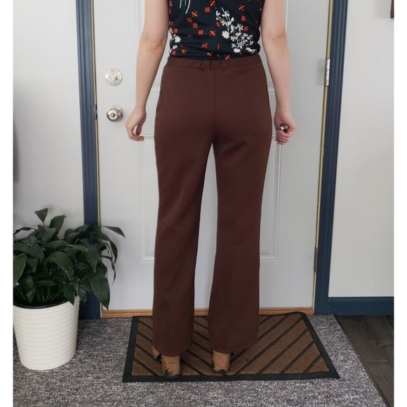70s/80s Brown Polyester Pants - Picture 3 of 4